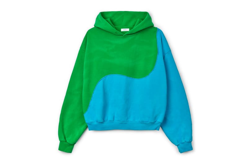 green blue hoodie