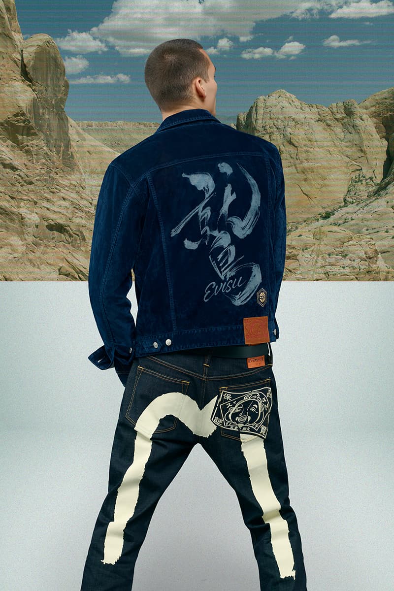 EVISU Fall Winter 2020 Lookbook menswear streetwear fw20 jeans denim japanese brand evergreen kuro jackets outerwear parka