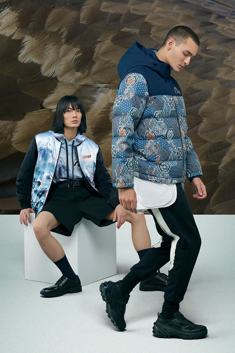 EVISU Fall Winter 2020 Lookbook menswear streetwear fw20 jeans denim japanese brand evergreen kuro jackets outerwear parka