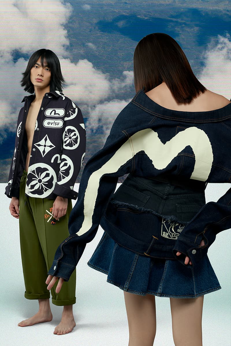 EVISU Fall Winter 2020 Lookbook menswear streetwear fw20 jeans denim japanese brand evergreen kuro jackets outerwear parka