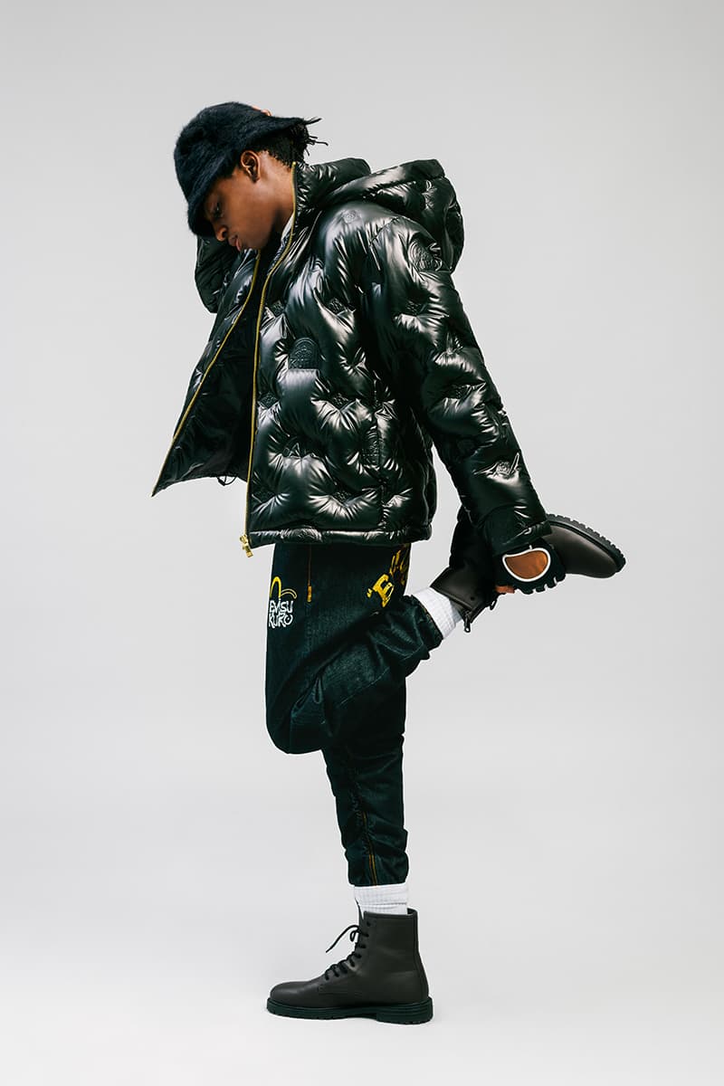 EVISU Fall Winter 2020 Lookbook menswear streetwear fw20 jeans denim japanese brand evergreen kuro jackets outerwear parka