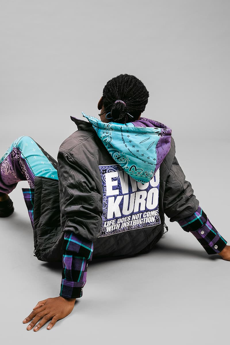 EVISU Fall Winter 2020 Lookbook menswear streetwear fw20 jeans denim japanese brand evergreen kuro jackets outerwear parka 