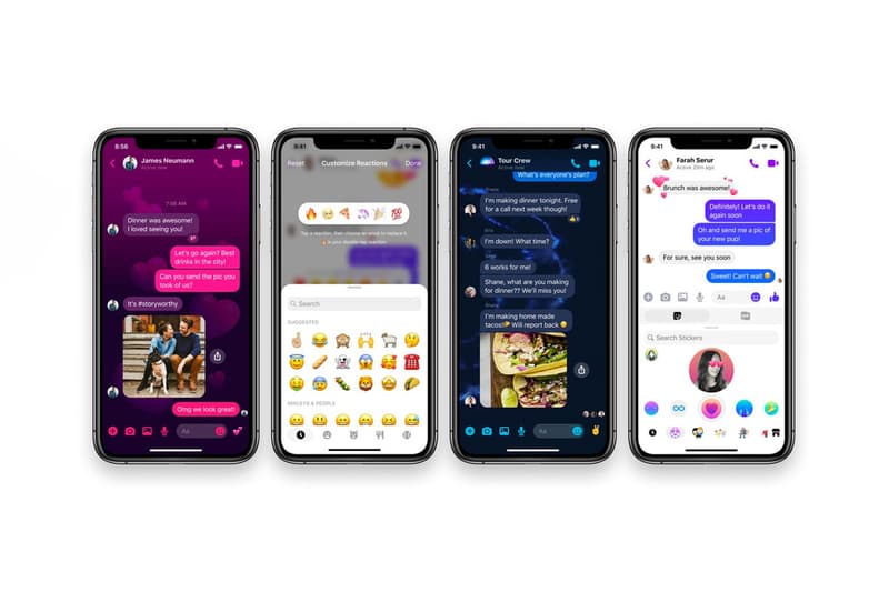 facebook instagram messenger app makeover update selfie stickers vanish mode watch together