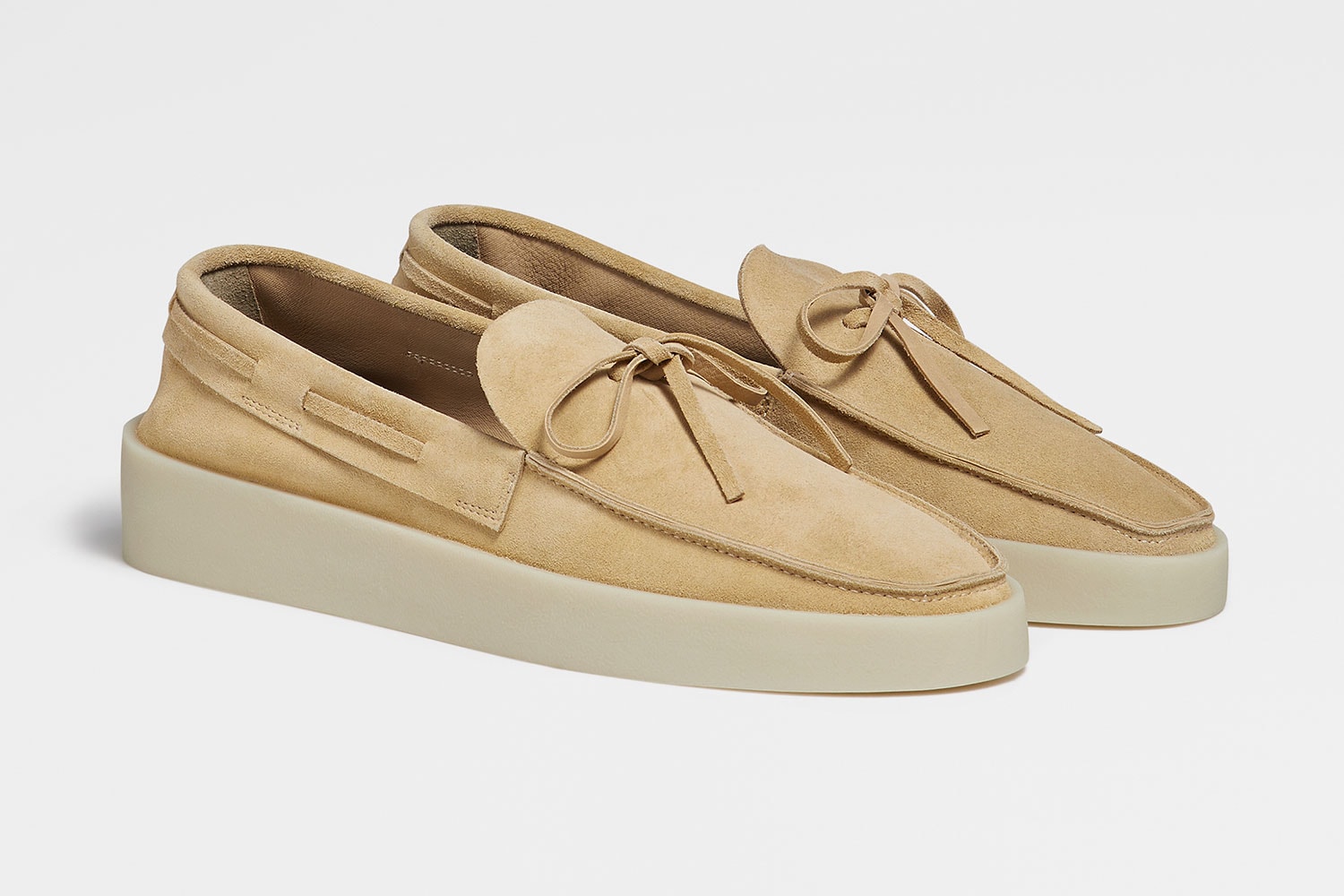 Fear of God Exclusively for Ermenegildo Zegna Footwear Collection suede lace up loafers menswear release info