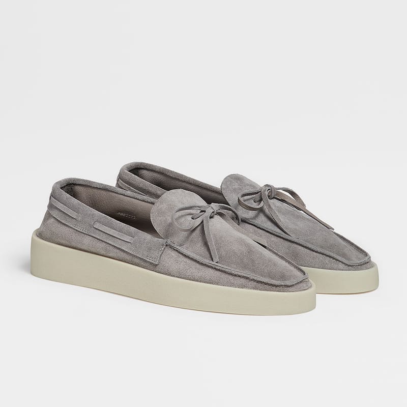 zegna suede loafers