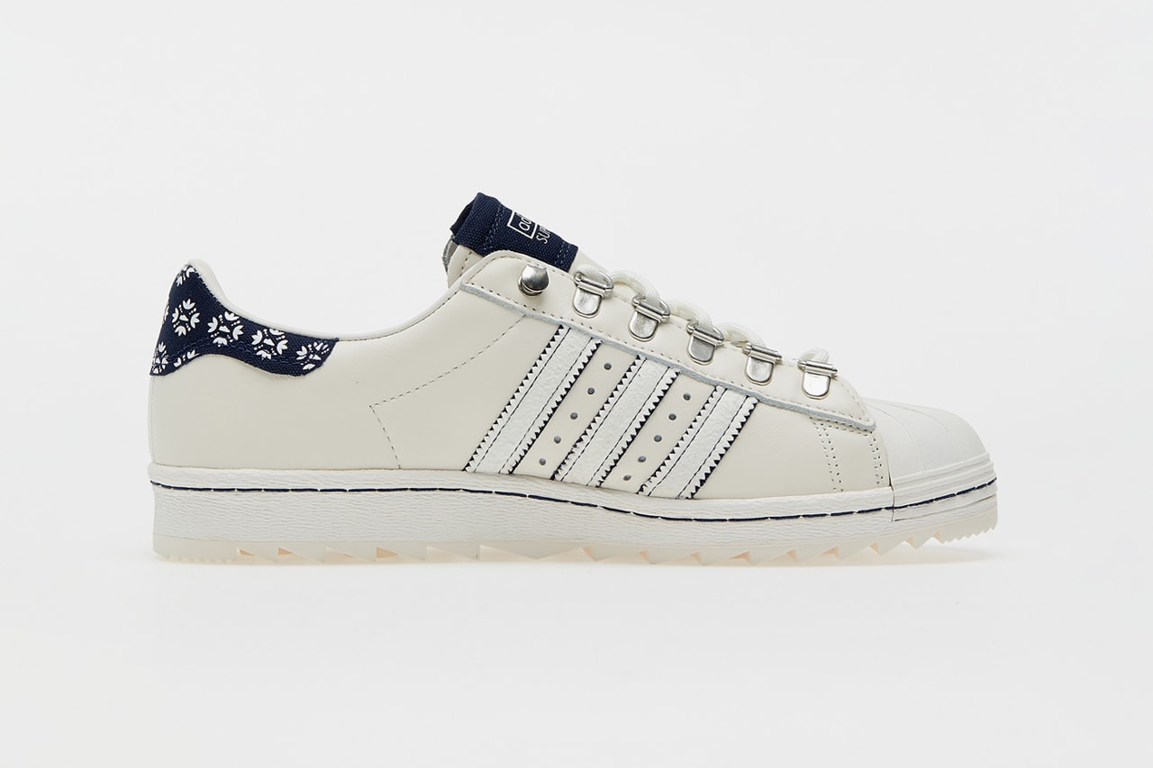 footshop adidas superstar blueprinting cream navy blue hiking Q46492 official release raffle date info photos price store list buying guide