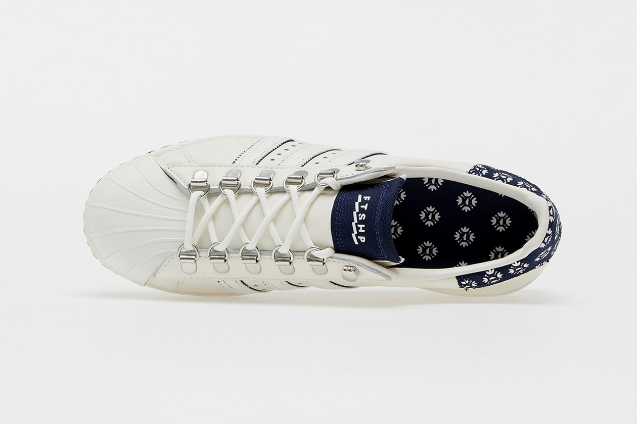 footshop adidas superstar blueprinting cream navy blue hiking Q46492 official release raffle date info photos price store list buying guide