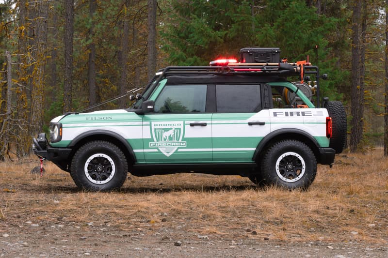 Filson x Ford Bronco Wildland Fire Rig Bronco Concept soft goods fireproof suvs off-roading National Forest Foundation custom cars 