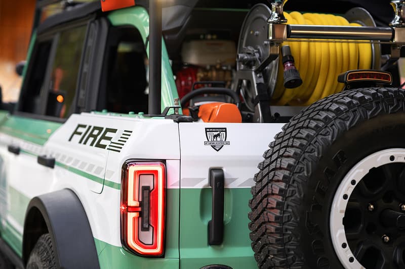 Filson x Ford Bronco Wildland Fire Rig Bronco Concept soft goods fireproof suvs off-roading National Forest Foundation custom cars