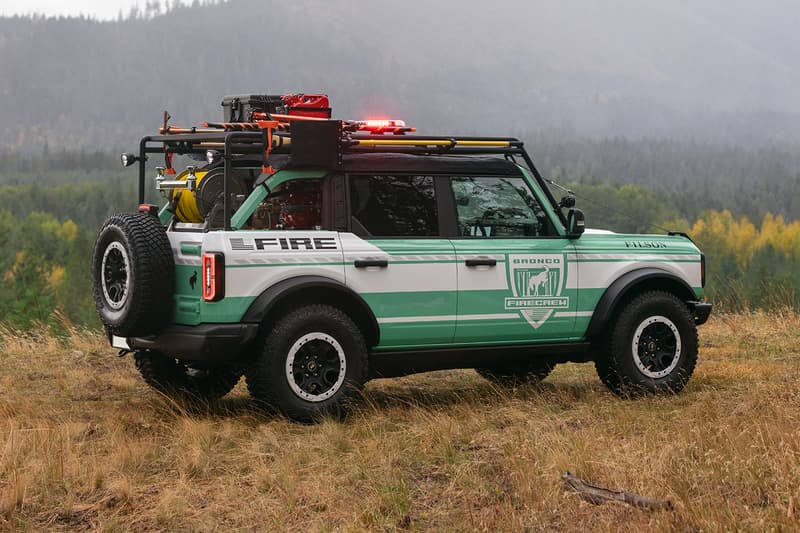 Filson x Ford Bronco Wildland Fire Rig Bronco Concept soft goods fireproof suvs off-roading National Forest Foundation custom cars 