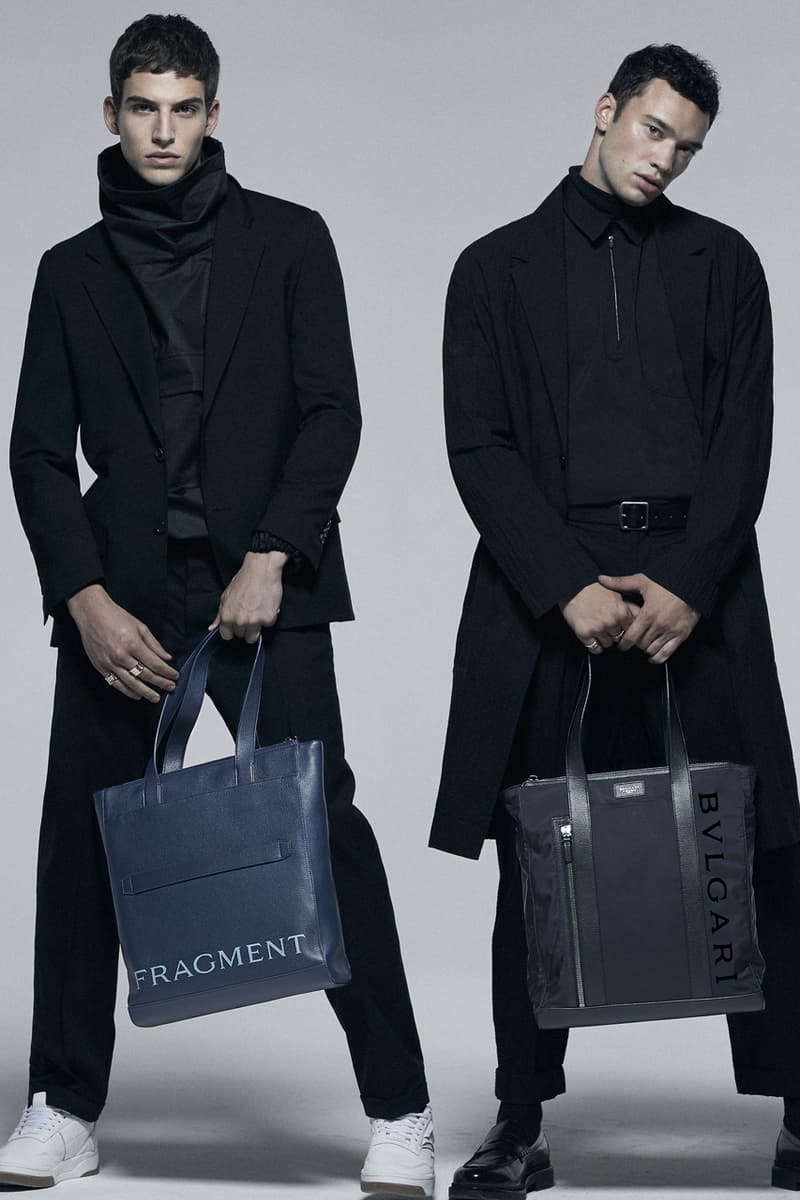 fragment design x BVLGARI FW20 Bag, Accessories collaboration collection hiroshi fujiwara lightning bolt fall winter 2020