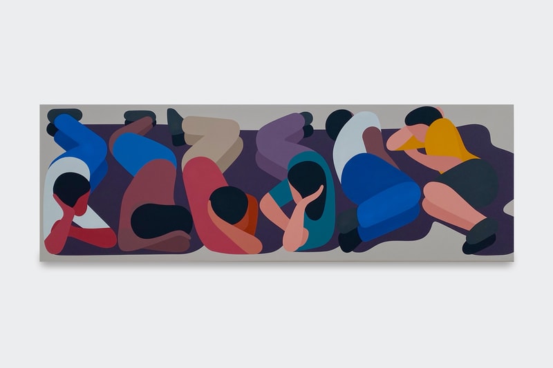 geoff mcfetridge these days are nameless exhibition paintings artworks art