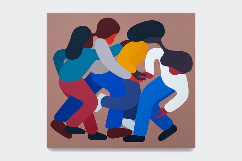 geoff mcfetridge these days are nameless exhibition paintings artworks art