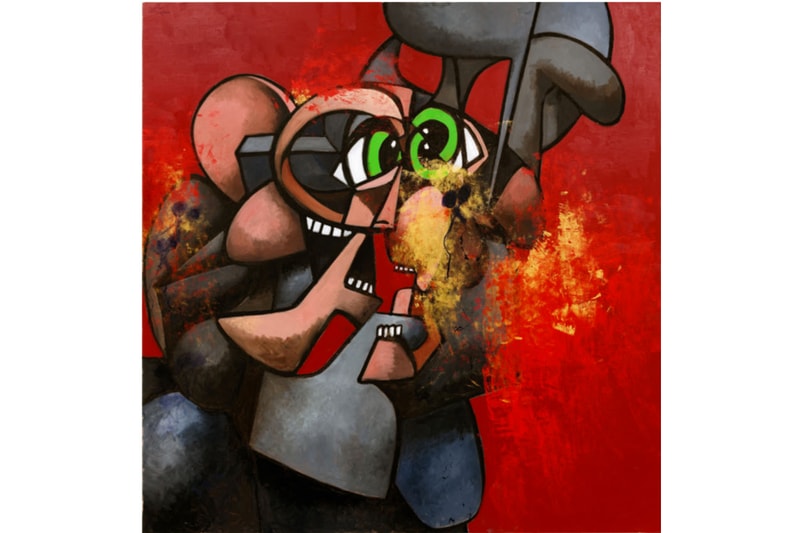 george condo internal riot exhibition hauser and wirth paintings drawings