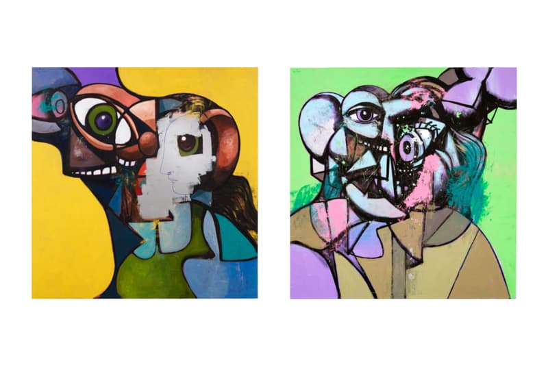 george condo internal riot exhibition hauser and wirth paintings drawings