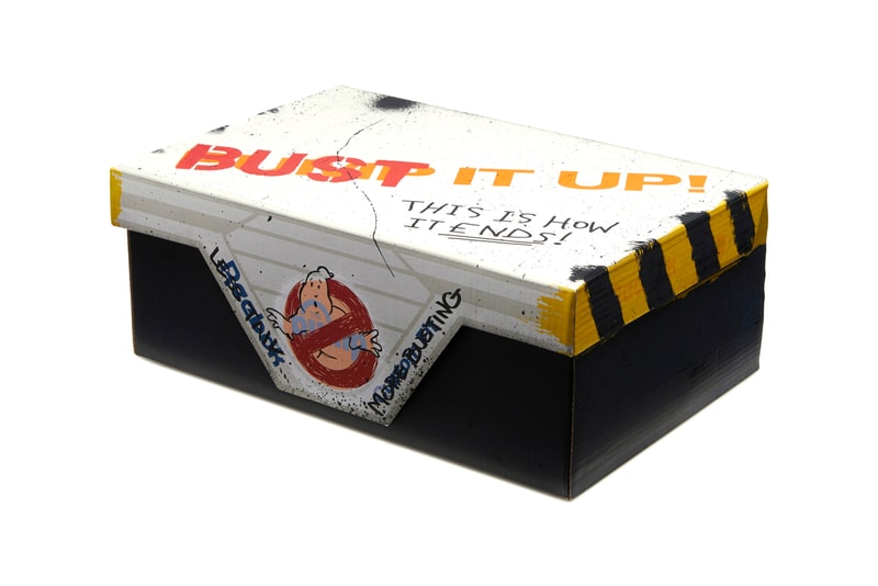 'Ghostbusters' x Reebok Ghost Smashers Classic Leather Sneaker Collaboration Release Information Closer Look "Who You Gonna Call?" White / True Grey 8 / Scarlet FY2106 H68136 Modern Beige / Black / Blaze Yellow