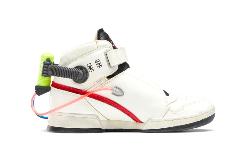 'Ghostbusters' x Reebok Ghost Smashers Classic Leather Sneaker Collaboration Release Information Closer Look "Who You Gonna Call?" White / True Grey 8 / Scarlet FY2106 H68136 Modern Beige / Black / Blaze Yellow