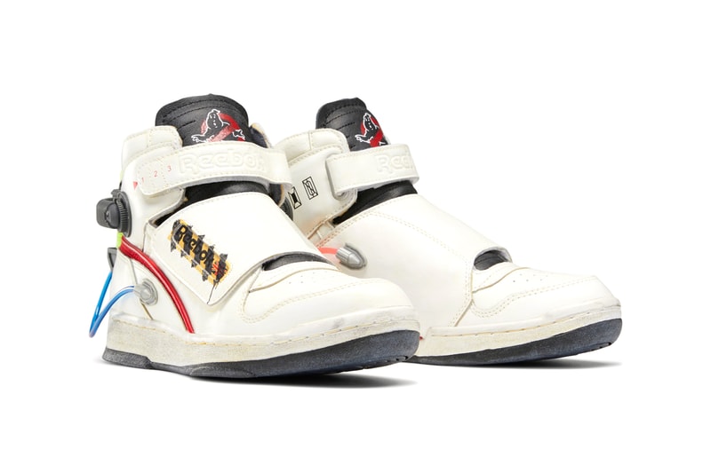 'Ghostbusters' x Reebok Ghost Smashers Classic Leather Sneaker Collaboration Release Information Closer Look "Who You Gonna Call?" White / True Grey 8 / Scarlet FY2106 H68136 Modern Beige / Black / Blaze Yellow