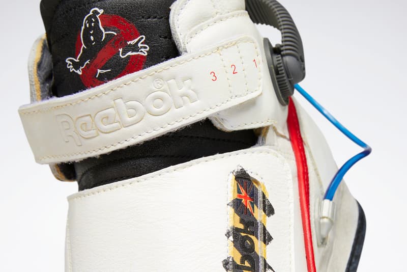 'Ghostbusters' x Reebok Ghost Smashers Classic Leather Sneaker Collaboration Release Information Closer Look "Who You Gonna Call?" White / True Grey 8 / Scarlet FY2106 H68136 Modern Beige / Black / Blaze Yellow