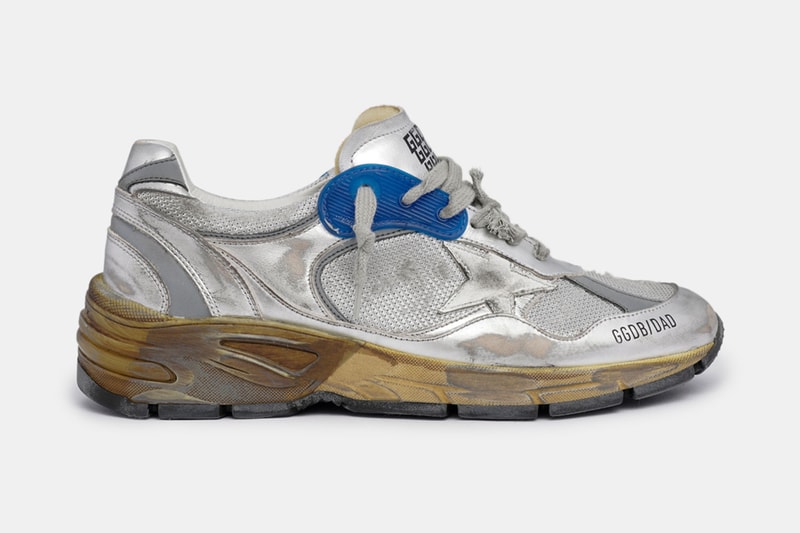 Golden Goose Dad Star Sneaker Blue Silver Red Gold colorways worn out luxury look drops release info