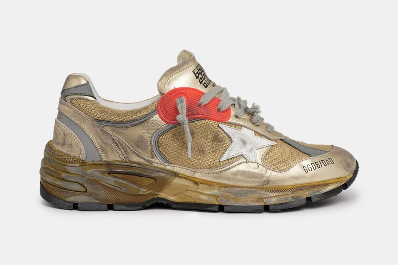 Golden Goose Dad Star Sneaker Blue Silver Red Gold colorways worn out luxury look drops release info