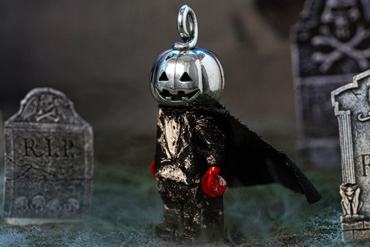 Goodfight and Good Art HLYWD Get Spooky With Silver Pumpkin Head Charm