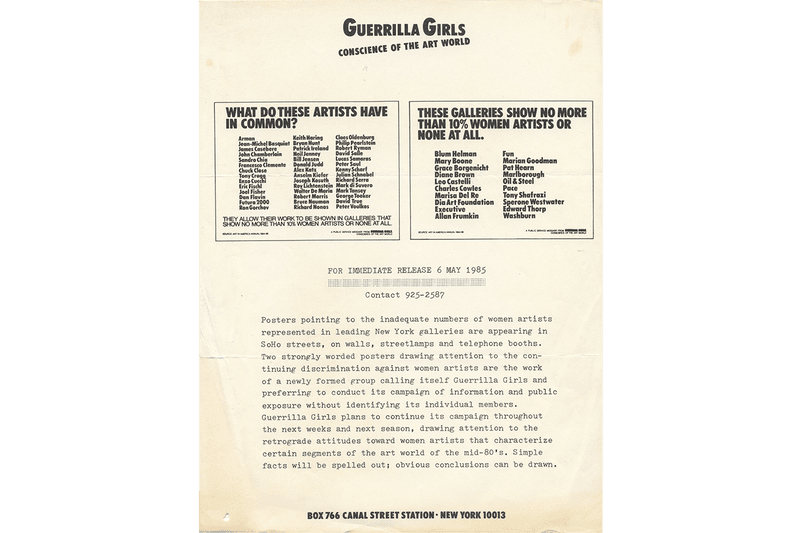 Guerrilla Girls: The Art of Behaving Badly, published by Chronicle Books 2020 art activism black lives matter racism sexism museum kathe kallowitz frida kahlo gorilla 