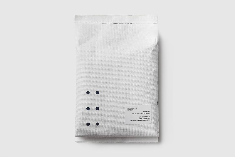 Guerrilla Group SIG-FC01 Single Use Drip Blend Coffee drinks caffeine  taiwan Taipei techwear home Infernal Affairs pulp fiction Sowut HowZ