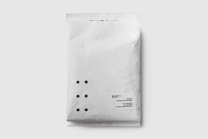 Guerrilla Group SIG-FC01 Single Use Drip Blend Coffee drinks caffeine taiwan Taipei techwear home Infernal Affairs pulp fiction Sowut HowZ