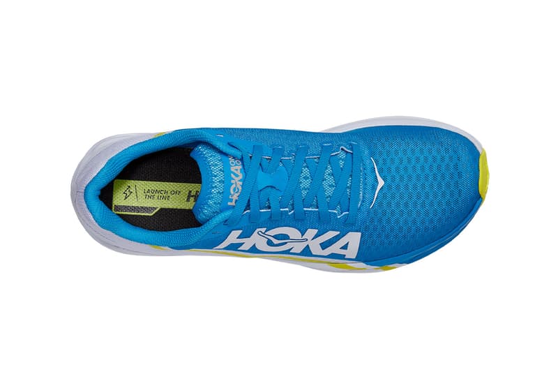HOKA one one running sneaker carbon fiber plate release information where to buy marathon short distance