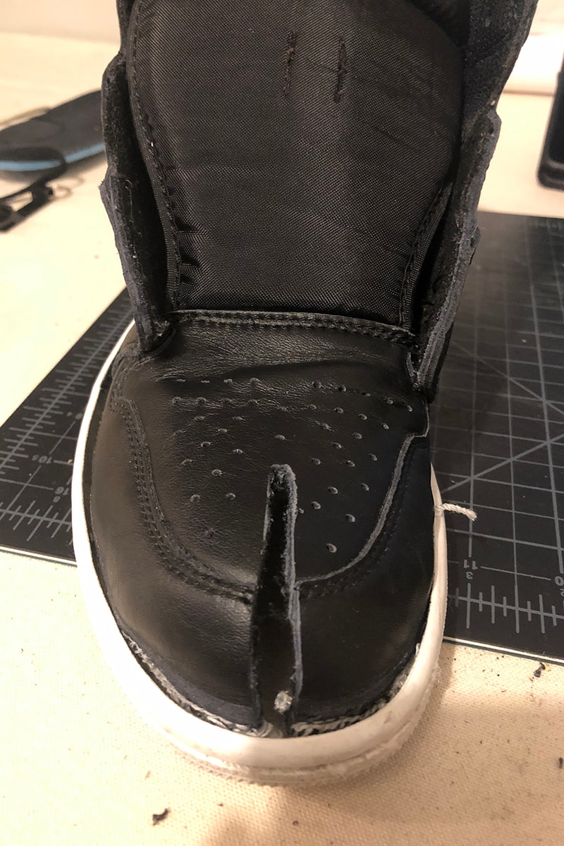 hypebeast how to tabi shoes jonathan lee split sole toe sneakers air jordan one japanese 