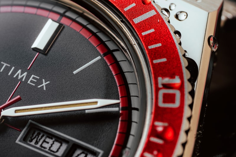 Huckberry Q Timex Reissue 38mm Stainless Steel Bracelet Watch Release Info Buy Price Black Red