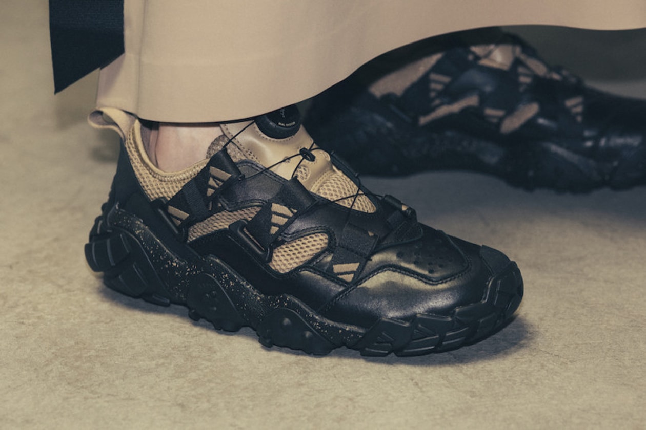 HYKE x adidas Fall/Winter 2020 Collaboration Collection fw20 seeulater feet you wear fyw sneakers consortium clothing apparel release date info buy japan november 25 drop colorway xta sandal boot white olive black tan jacket poncho skirt shirt tee logo Miho Nonaka