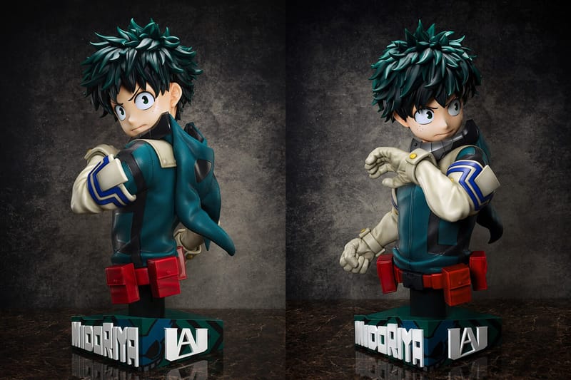 FuRyu's 1/1 Life-Size Bust of Izuku Midoriya from 'My Hero Academia' Costs $5,000 USD