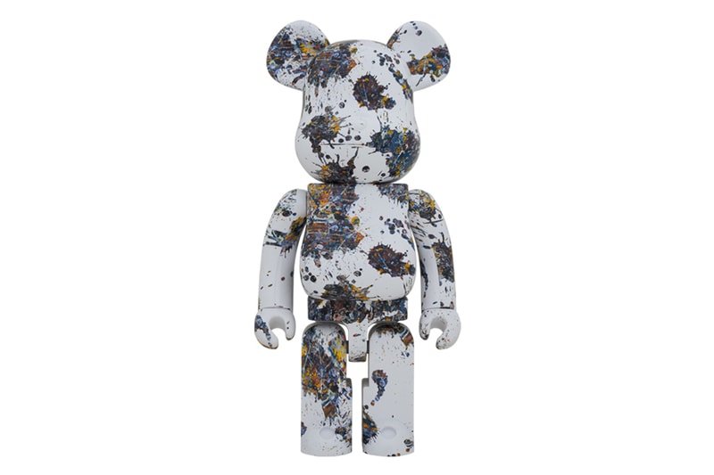 jackson pollock medicom toy bearbrick 100 400 1000 drip splash paintings multicolor white official release date info photos price store list buying guide