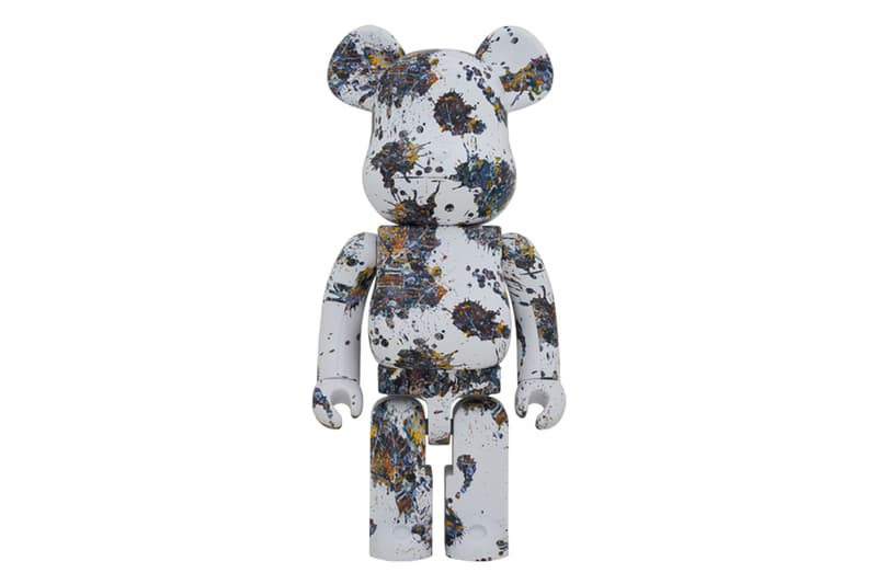 jackson pollock medicom toy bearbrick 100 400 1000 drip splash paintings multicolor white official release date info photos price store list buying guide