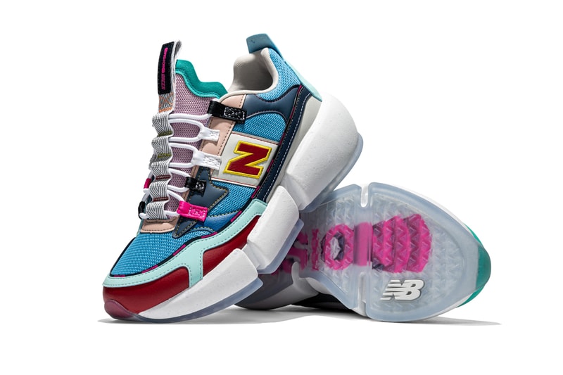 jaden smith new balance vision racer surplus recycled materials multicolor sustainable vegan official signature shoe release date info photos price store list buying guide