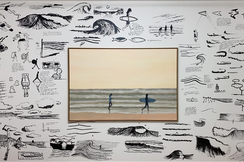 Jean Jullien Covers Entire Room With Playful Paintings and Illustrations in France