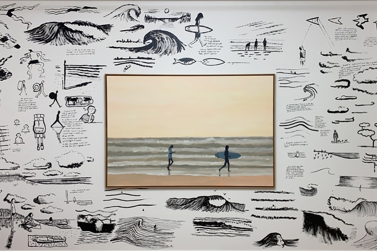 Jean Jullien Covers Entire Room With Playful Paintings and Illustrations in France