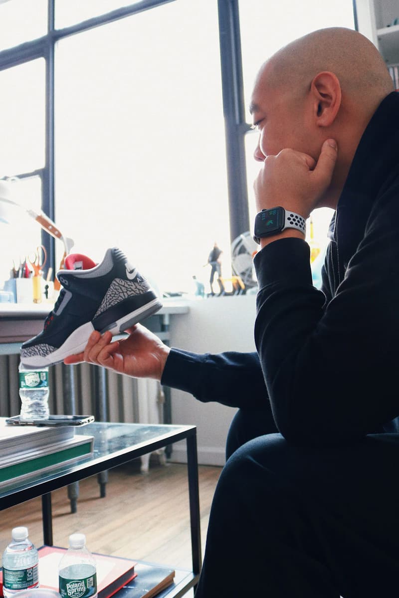 sole mates jeff staple air jordan brand 3 black cement interview conversation pigeon official release date info photos price store list buying guide