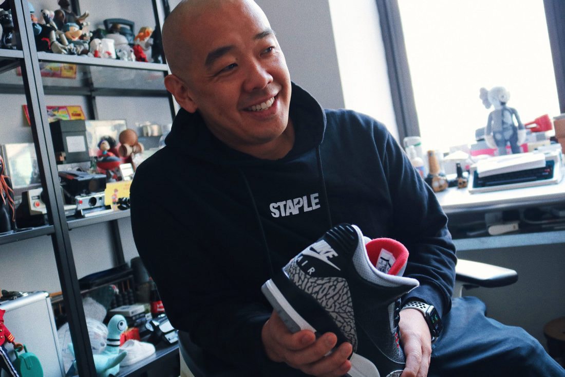 sole mates jeff staple air jordan brand 3 black cement interview conversation pigeon official release date info photos price store list buying guide