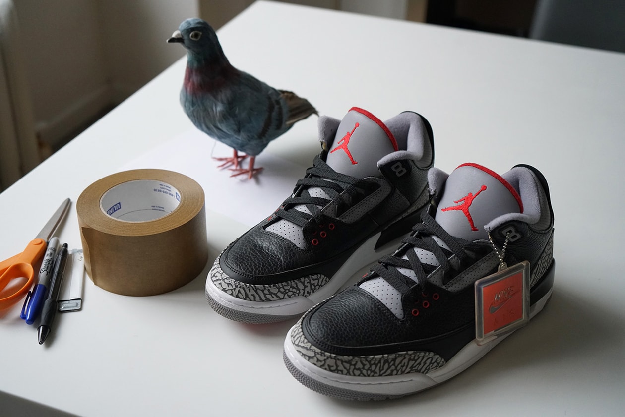 sole mates jeff staple air jordan brand 3 black cement interview conversation pigeon official release date info photos price store list buying guide