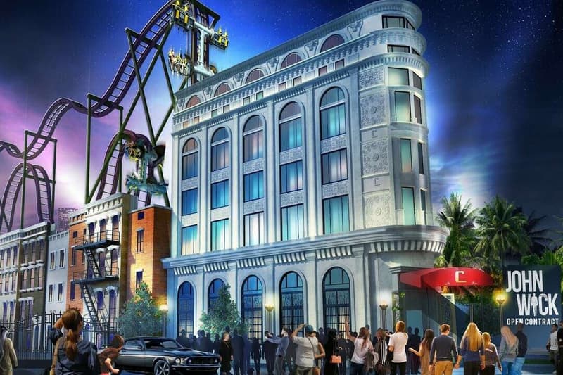Keanu Reeves John Wick Rollercoaster Now You See Me Amusement Park Dubai Debut 2021 Lionsgate