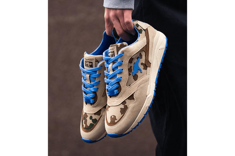 KangaROOS Ultimate Made In Germany "Veteran Desert" Release Information Closer First Look United Nations Day Blue Helmet Suede Leather Camouflaged Print Pattern Colorway 