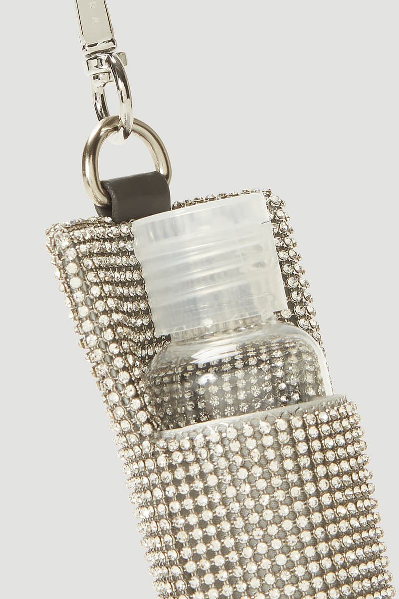 KARA Crystal-Embellished Chainmail Sanitizer Pouch COVID-19 Coronavirus Mini Bag Small Accessories Luxury Fashion Bags Paris Hilton Y2K 2000s Diamontes 