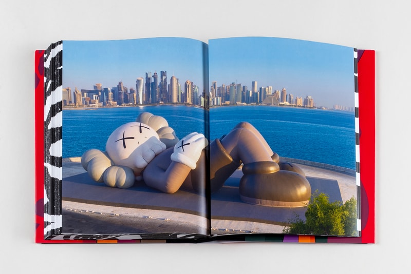 kaws he eats alone clothbound book doha qatar exhibition 