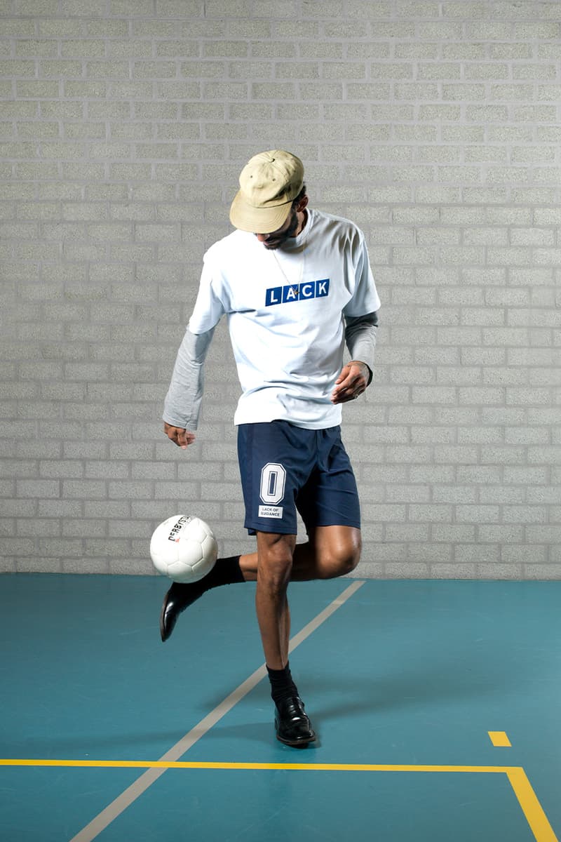 lack of guidance fall winter 2020 release football apparel design Amsterdam brand label menswear football