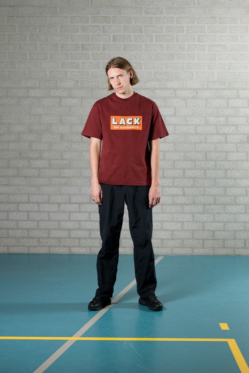 lack of guidance fall winter 2020 release football apparel design Amsterdam brand label menswear football