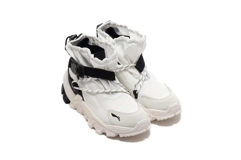 Li-ning gaiter boot white black fall winter 2020 release information