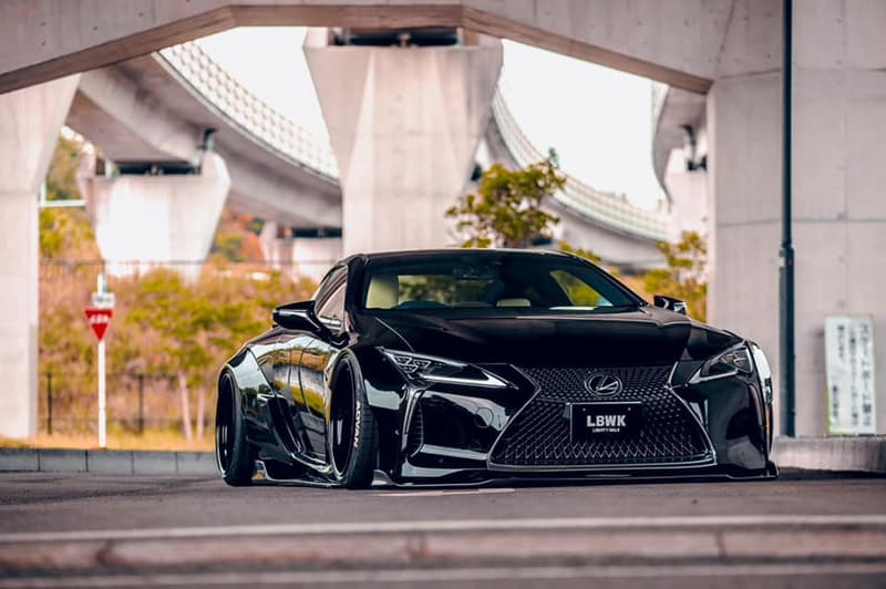 Liberty Walk Lexus LC500 Wide Body Kit JAPAN LB tuner body kits JDM dropped bagged stance supercars sports cars matte black automotive